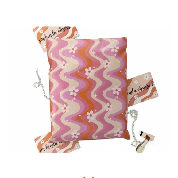 20 (12” x 15.5”) Large Wavy Daisy Poly Mailers BRAND NEW - Picture 2 of 2